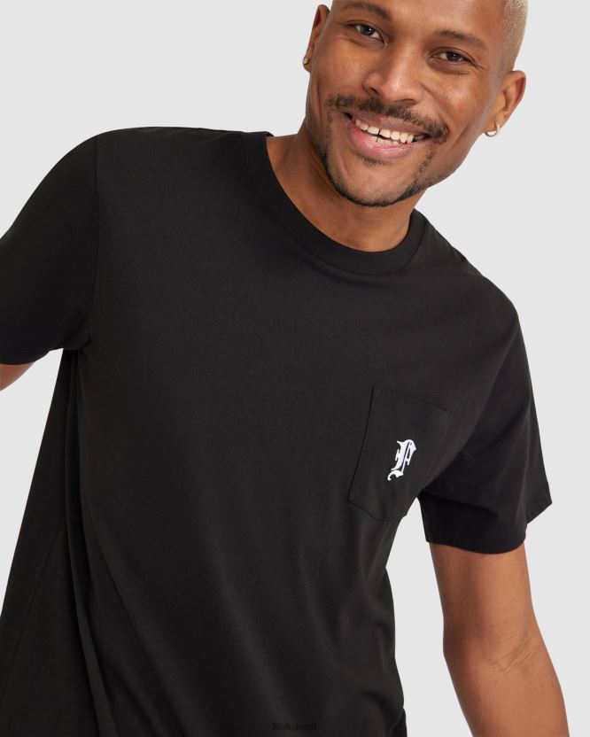 تي شيرت Raven للرجال من Fila باللون الأسود BX00H42359 أسود FILA