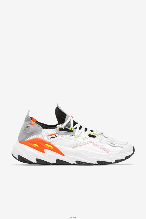 أبيض/أسود/برتقالي للرجال Ray Tacer Evo 2 Fila BX00H4162 أبيض / أسود / برتقالي FILA