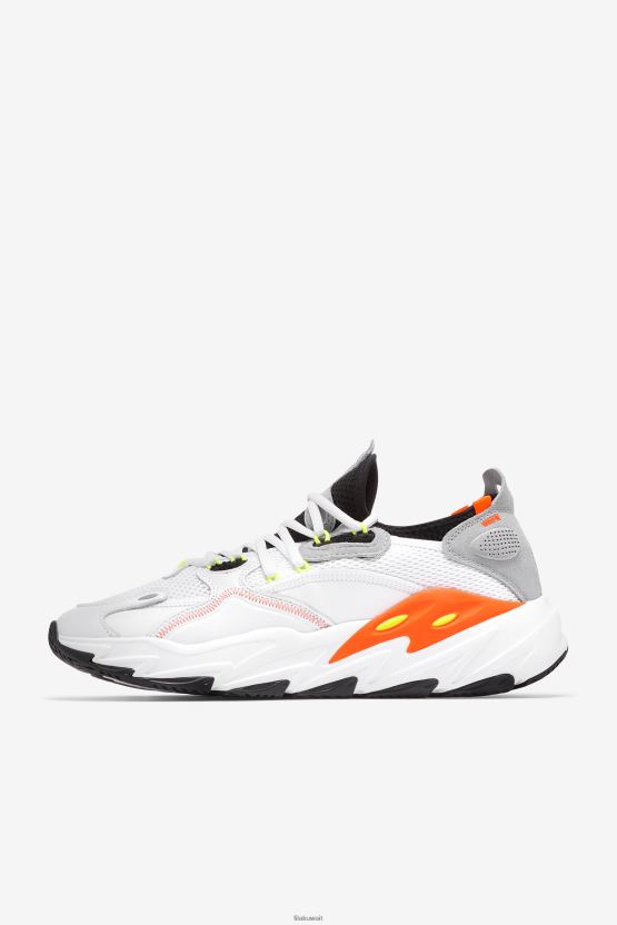 أبيض/أسود/برتقالي للرجال Ray Tacer Evo 2 Fila BX00H4162 أبيض / أسود / برتقالي FILA