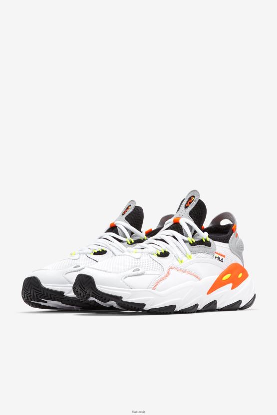أبيض/أسود/برتقالي للرجال Ray Tacer Evo 2 Fila BX00H4162 أبيض / أسود / برتقالي FILA