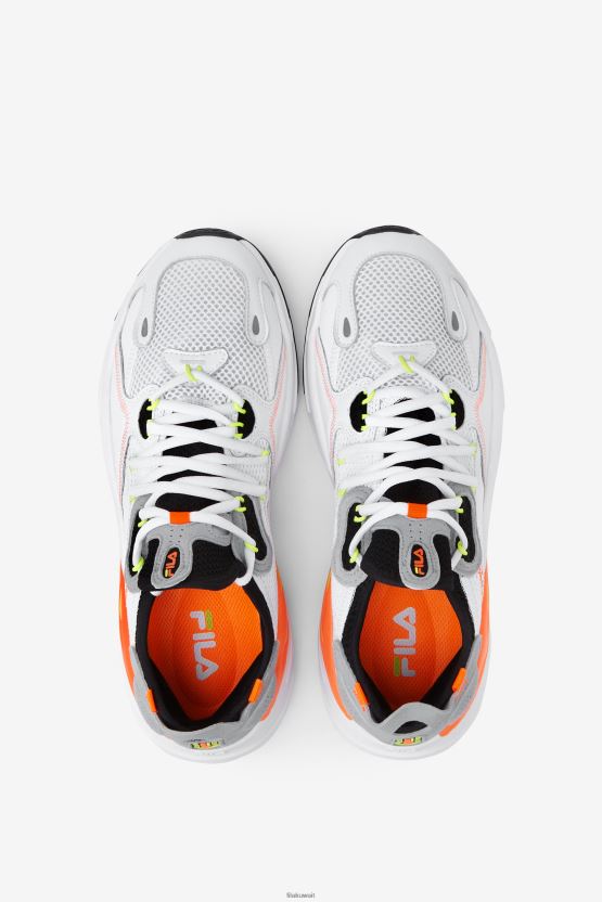 أبيض/أسود/برتقالي للرجال Ray Tacer Evo 2 Fila BX00H4162 أبيض / أسود / برتقالي FILA