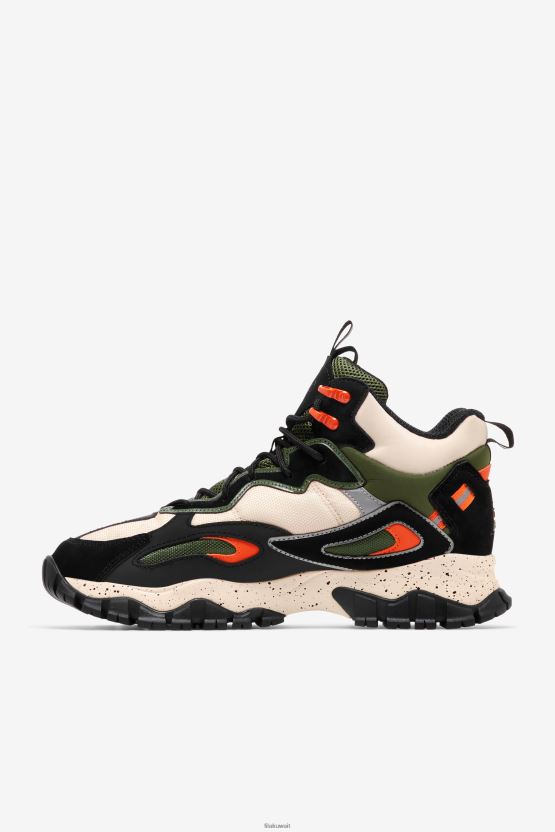 حذاء Ray Tracer TR 2 Mid Fila Chive/أسود/إكرو للرجال BX00H4164 الثوم المعمر / أسود / إكرو FILA