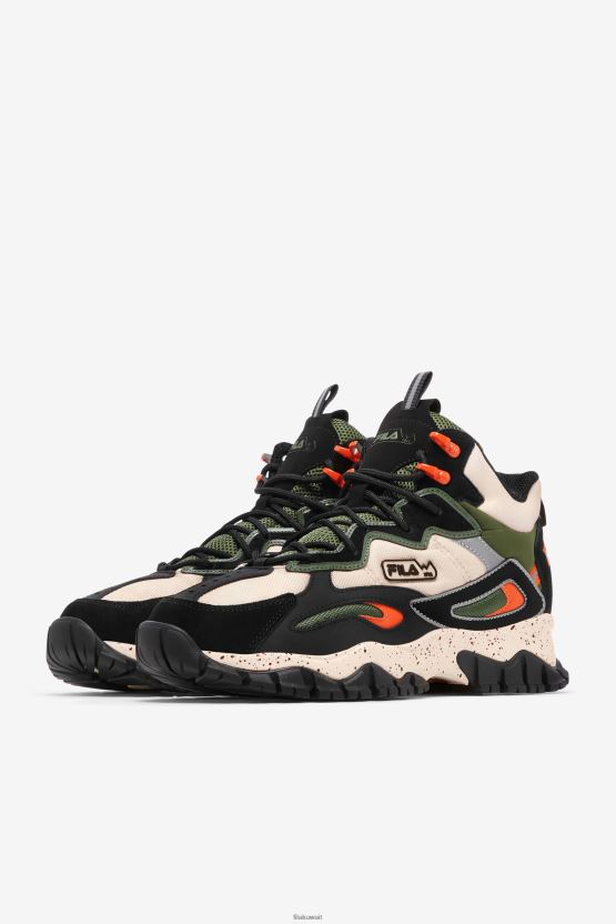 حذاء Ray Tracer TR 2 Mid Fila Chive/أسود/إكرو للرجال BX00H4164 الثوم المعمر / أسود / إكرو FILA