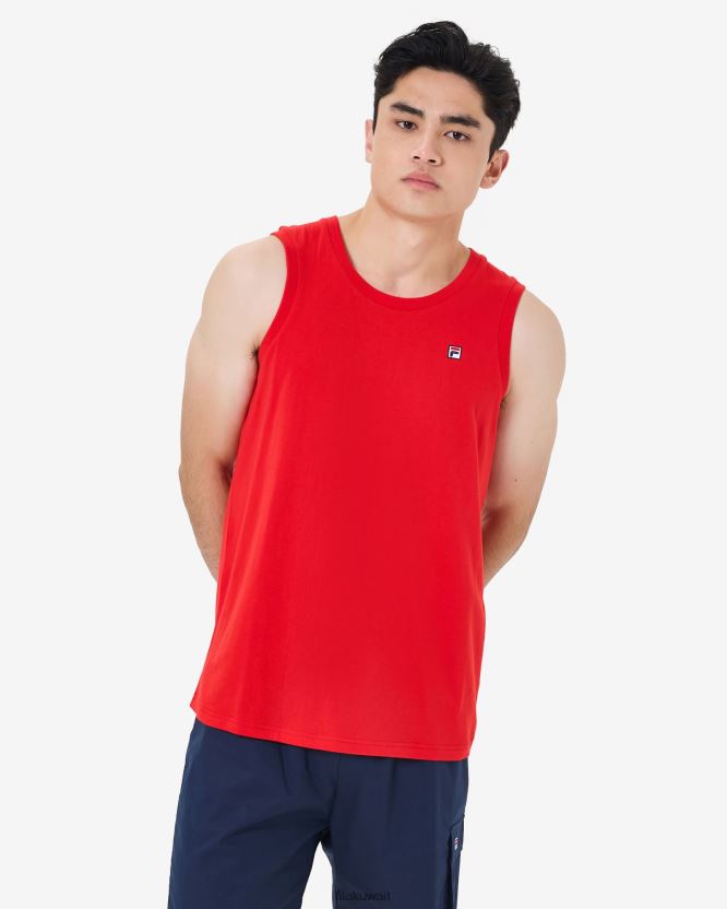 تانك شارة التراث للرجال من Red Fila BX00H42589 أحمر FILA