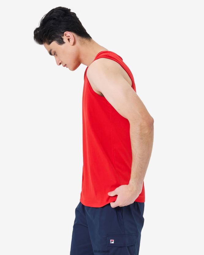 تانك شارة التراث للرجال من Red Fila BX00H42589 أحمر FILA
