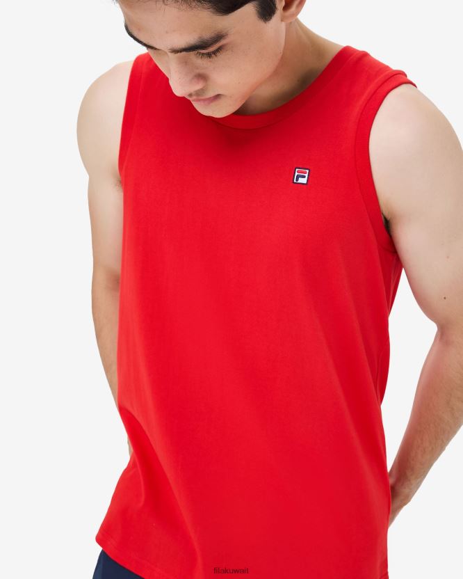 تانك شارة التراث للرجال من Red Fila BX00H42589 أحمر FILA