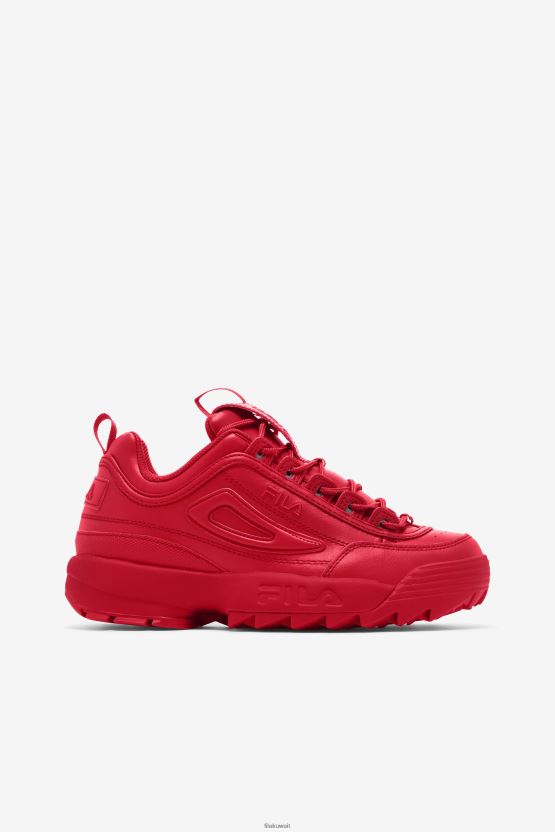 Red Fila Women's Disruptor 2 بريميوم BX00H41161 أحمر FILA