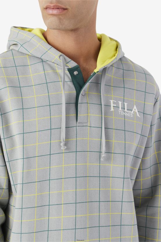 سترة بغطاء للرأس من Rish Fila Monument/أصفر/June Bug BX00H4524 النصب التذكاري / الأصفر / علة يونيو FILA