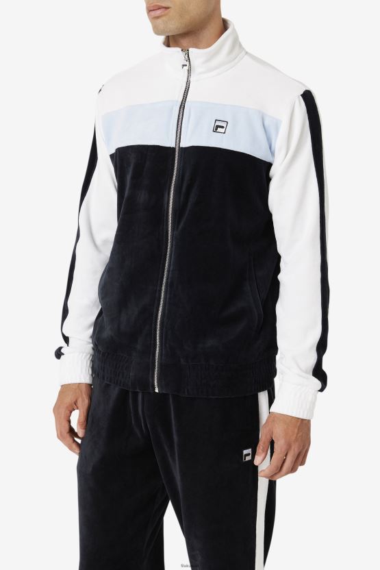 أسود / أبيض / سترة مخملية من Skyway Brice Fila BX00H4822 أسود / أبيض / سكايواي FILA