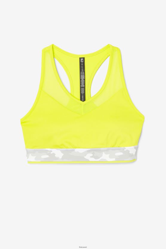 حمالة صدر علوية من Sulphur Fila Uplift Racerback BX00H41851 الكبريت FILA