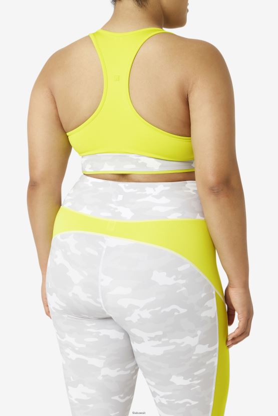 حمالة صدر علوية من Sulphur Fila Uplift Racerback BX00H41851 الكبريت FILA