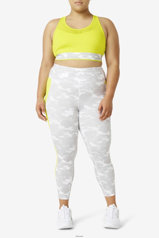 حمالة صدر علوية من Sulphur Fila Uplift Racerback BX00H41851 الكبريت FILA