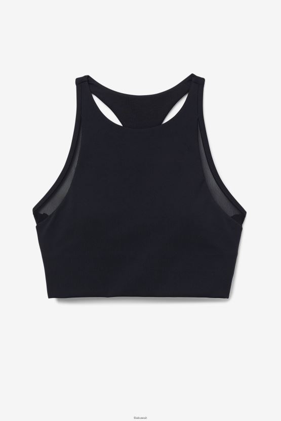 حمالة صدر رياضية بظهر على شكل حرف T من Uplift باللون الأسود BX00H41796 أسود FILA