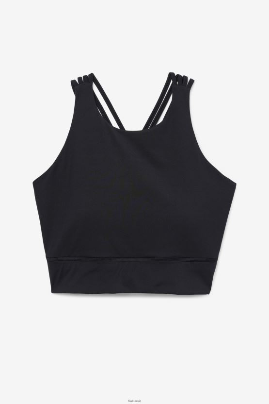حمالة صدر رياضية برقبة عالية من Uplift أسود BX00H41844 أسود FILA