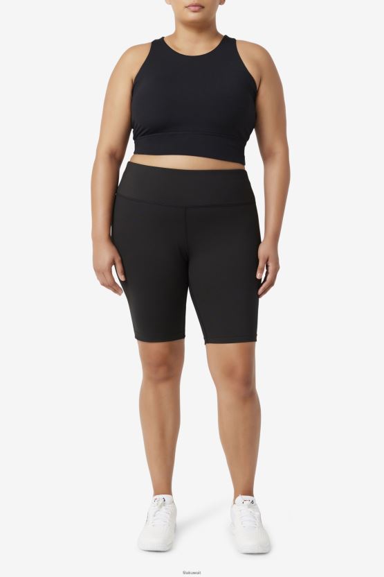 حمالة صدر رياضية برقبة عالية من Uplift أسود BX00H41844 أسود FILA