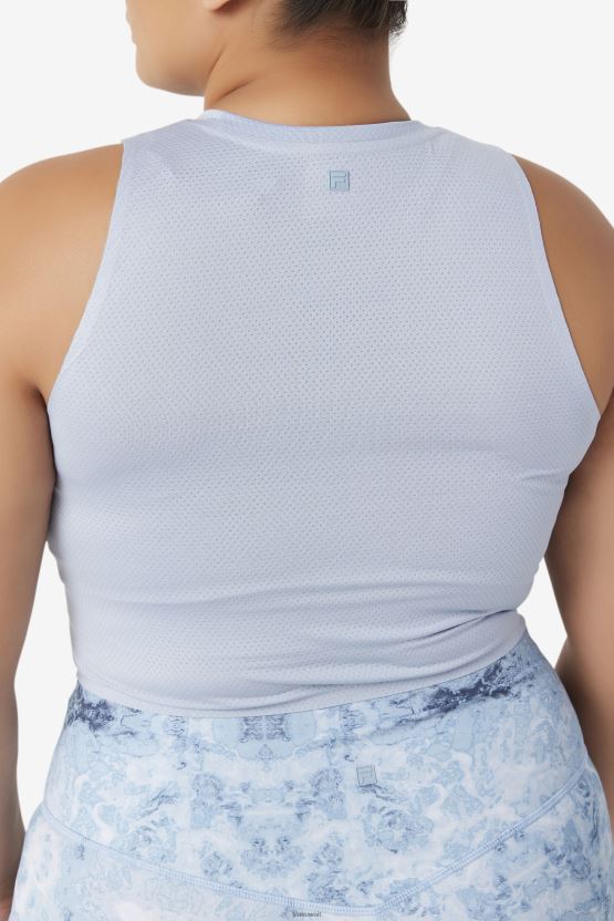 توب رياضي قصير من Uplift Fila أزرق ضبابي/أسود BX00H41934 الضباب الأزرق / الأسود FILA