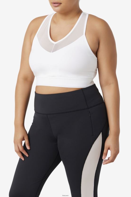 حمالة صدر من Uplift Racerback باللون الأبيض BX00H41847 أبيض FILA