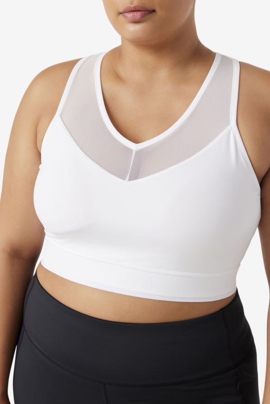 حمالة صدر من Uplift Racerback باللون الأبيض BX00H41847 أبيض FILA