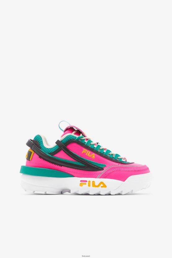Women's Disruptor 2 EX Fila - وردي متوهج/ذهبي/جاردينيا BX00H41238 الوهج الوردي / الذهب / الغردينيا FILA