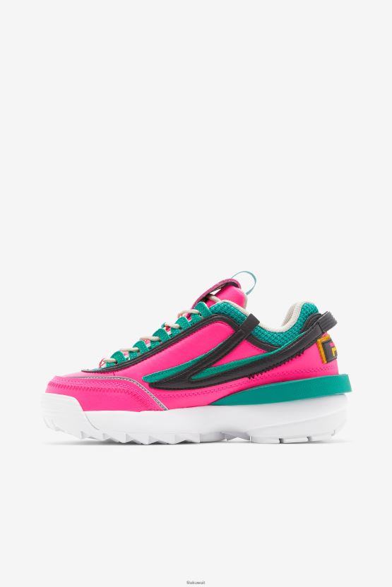 Women's Disruptor 2 EX Fila - وردي متوهج/ذهبي/جاردينيا BX00H41238 الوهج الوردي / الذهب / الغردينيا FILA