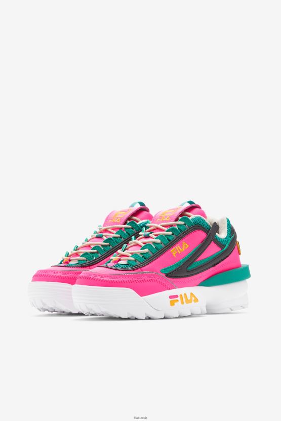 Women's Disruptor 2 EX Fila - وردي متوهج/ذهبي/جاردينيا BX00H41238 الوهج الوردي / الذهب / الغردينيا FILA