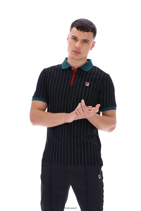 bb1 قميص بولو مخطط كلاسيكي من فيلا BX00H43217FILA