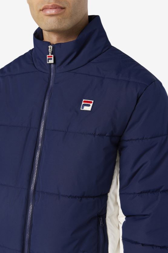سترة واتسون المنتفخة فيلا peacoat / جاردينيا BX00H4794 الطاووس / الغردينيا FILA