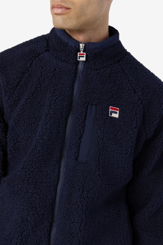 يوري سترة peacoat فيلا BX00H4803 معطف طاووس FILA