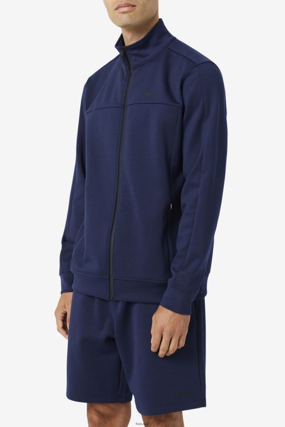 فيلا جونال جاكيت بسحاب peacoat/أسود BX00H4871 معطف / ​​أسود FILA