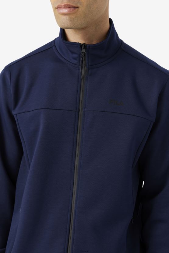 فيلا جونال جاكيت بسحاب peacoat/أسود BX00H4871 معطف / ​​أسود FILA