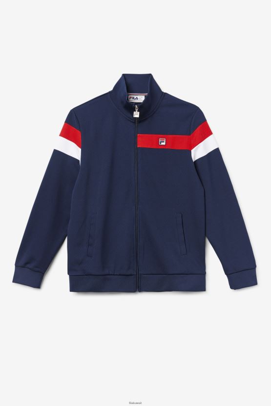 فيلا مالكولم سترة رياضية peacoat/أحمر/أبيض BX00H4877 معطف / ​​أحمر / أبيض FILA