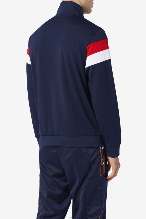 فيلا مالكولم سترة رياضية peacoat/أحمر/أبيض BX00H4877 معطف / ​​أحمر / أبيض FILA
