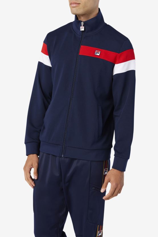 فيلا مالكولم سترة رياضية peacoat/أحمر/أبيض BX00H4877 معطف / ​​أحمر / أبيض FILA