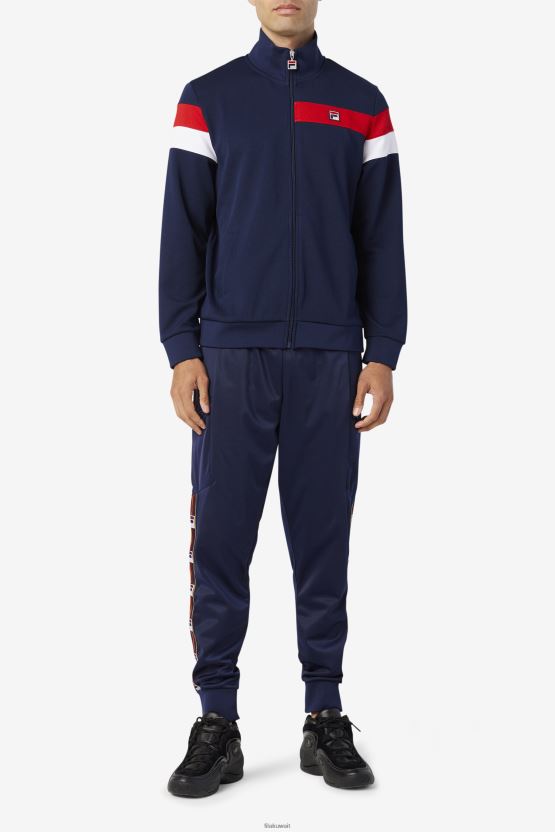 فيلا مالكولم سترة رياضية peacoat/أحمر/أبيض BX00H4877 معطف / ​​أحمر / أبيض FILA