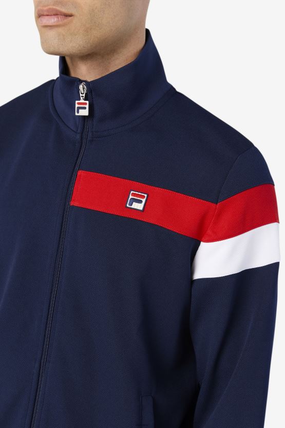 فيلا مالكولم سترة رياضية peacoat/أحمر/أبيض BX00H4877 معطف / ​​أحمر / أبيض FILA