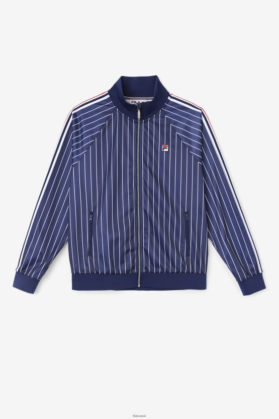 فيلا ميتش سترة رياضية peacoat/أبيض BX00H4901 معطف / ​​أبيض FILA
