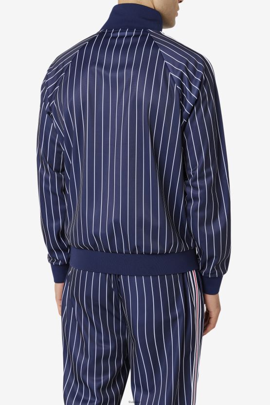 فيلا ميتش سترة رياضية peacoat/أبيض BX00H4901 معطف / ​​أبيض FILA
