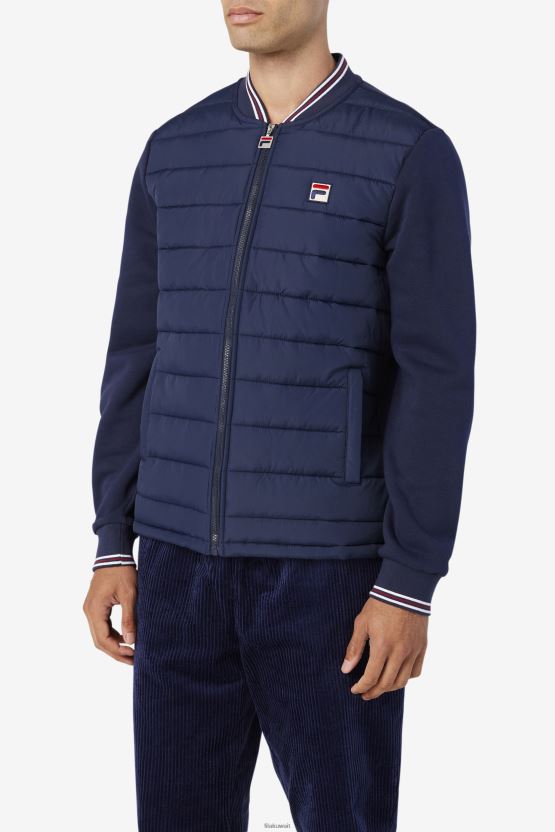 سترة منتفخة من طراز peacoat fila marco BX00H4795 معطف طاووس FILA