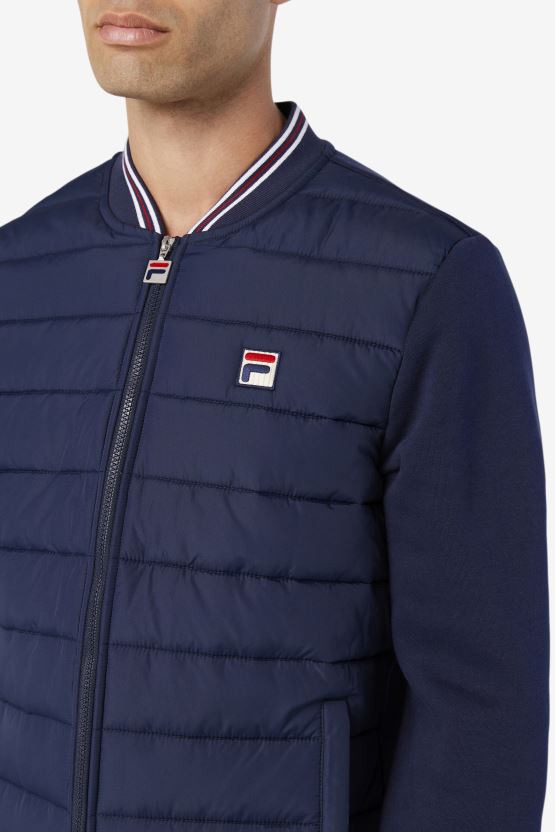 سترة منتفخة من طراز peacoat fila marco BX00H4795 معطف طاووس FILA